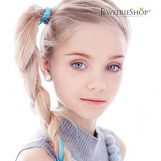 儿童珍珠耳钉 - 图片2